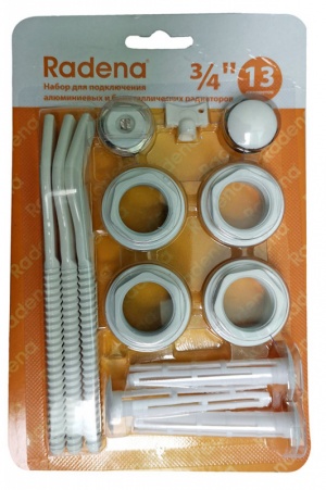 Комплект пробок для радиатора 3/4 RADENA 13 (3 кронштейна)