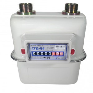 Счетчик газа СГД G-4ТК 1" левый Орел