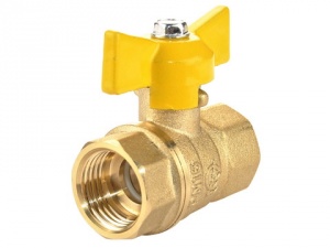 ГАЛЛОП Кран шаровый для газа DN-15 СТАНДАРТ 230 бабочка ВхВ 