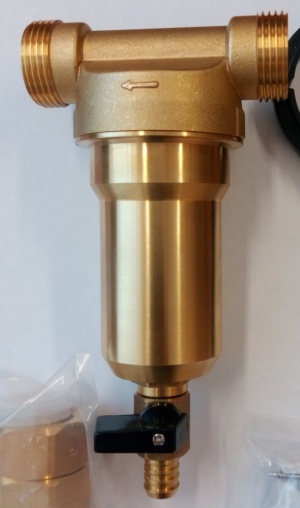 Фильтр самоочистной Kristal Filter Nephrite NT-М 1/2" (латунь, манометр)